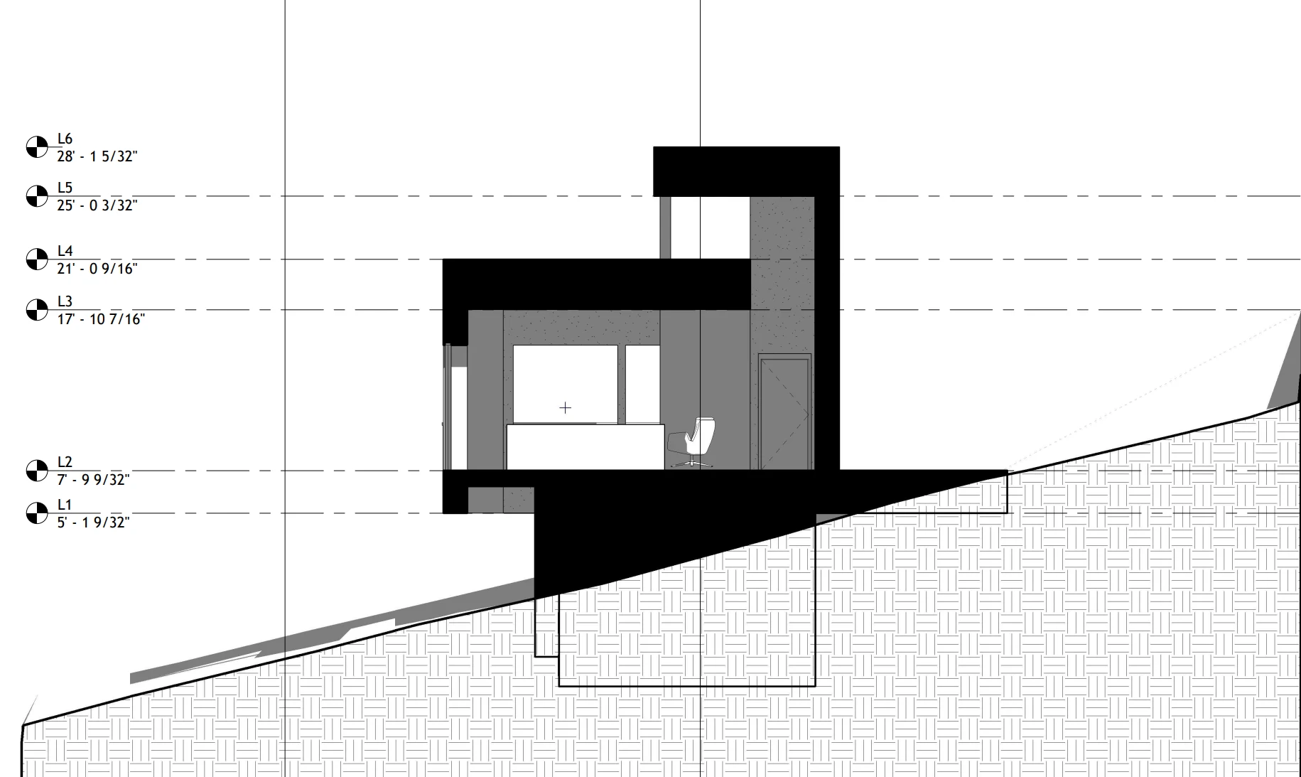 Digital Building Study — Revit Grayscale Sections, image 2
