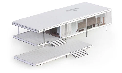 Farnsworth House — Section Edit — Repetition Linear, image 6