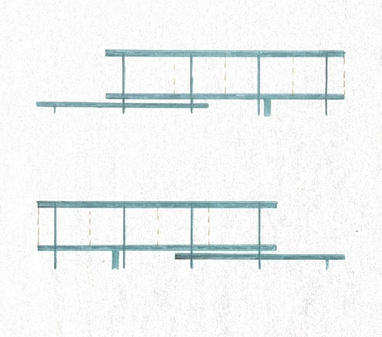 Farnsworth House — Section Edit — Design Analysis North to South Section, image 5