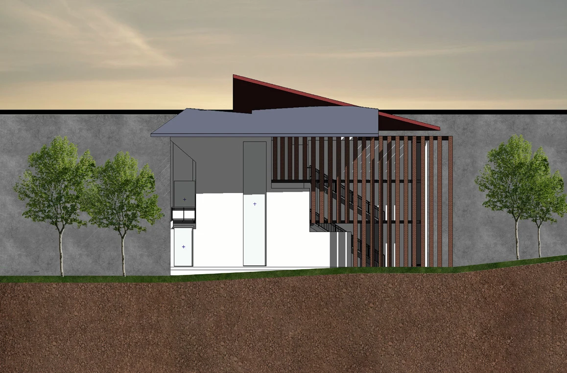 The Art Studio — Elevation and Floor Plan, image 3