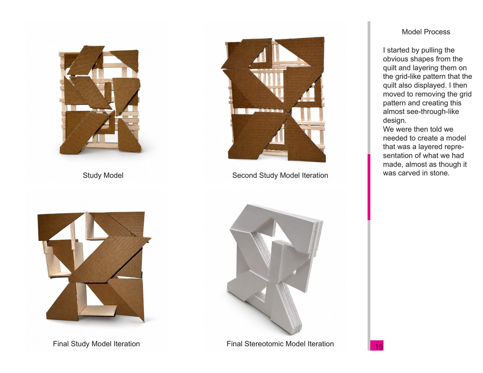 Original portfolio sheet 15