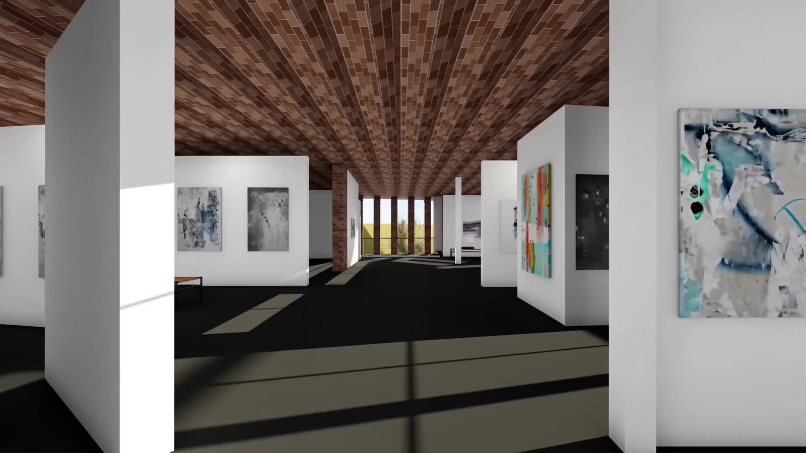 AI architectural study based on the art studio